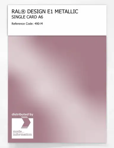 Artikelbild des Artikels “RAL® EFFECT E1 SINGLE CARD 400 SERIES 490-M METALLIC “