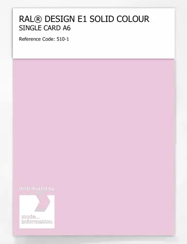 Artikelbild des Artikels “RAL® EFFECT E1 SINGLE CARD 500 SERIES 510-1 “