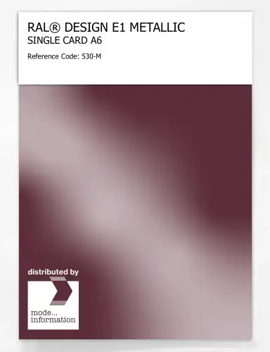 Artikelbild des Artikels “RAL® EFFECT E1 SINGLE CARD 500 SERIES 530-M METALLIC “