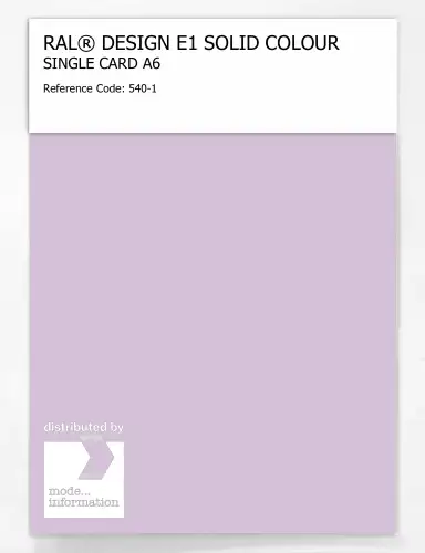 Artikelbild des Artikels “RAL® EFFECT E1 SINGLE CARD 500 SERIES 540-1 “