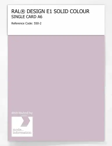 Artikelbild des Artikels “RAL® EFFECT E1 SINGLE CARD 500 SERIES 550-2 “