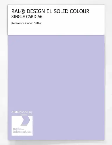 Artikelbild des Artikels “RAL® EFFECT E1 SINGLE CARD 500 SERIES 570-2 “