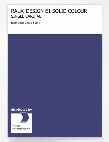 Artikelbild des Artikels “RAL® EFFECT E1 SINGLE CARD 500 SERIES 590-2 “