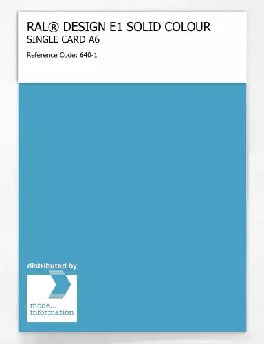 Artikelbild des Artikels “RAL® EFFECT E1 SINGLE CARD 600 SERIES 640-1 “