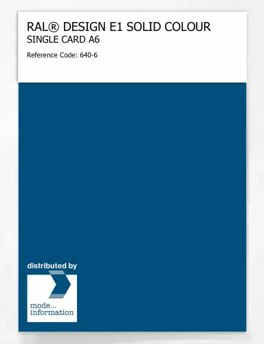 Artikelbild des Artikels “RAL® EFFECT E1 SINGLE CARD 600 SERIES 640-6 “