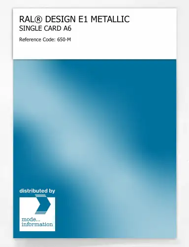 Artikelbild des Artikels “RAL® EFFECT E1 SINGLE CARD 600 SERIES 650-M METALLIC “