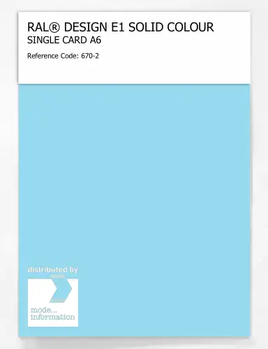 Artikelbild des Artikels “RAL® EFFECT E1 SINGLE CARD 600 SERIES 670-2 “