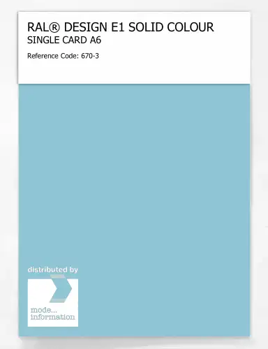 Artikelbild des Artikels “RAL® EFFECT E1 SINGLE CARD 600 SERIES 670-3 “