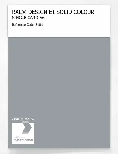 Artikelbild des Artikels “RAL® EFFECT E1 SINGLE CARD 800 SERIES 810-1 “
