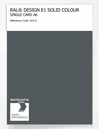 Artikelbild des Artikels “RAL® EFFECT E1 SINGLE CARD 800 SERIES 810-5 “
