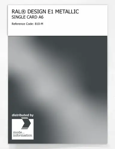 Artikelbild des Artikels “RAL® EFFECT E1 SINGLE CARD 800 SERIES 810-M METALLIC “