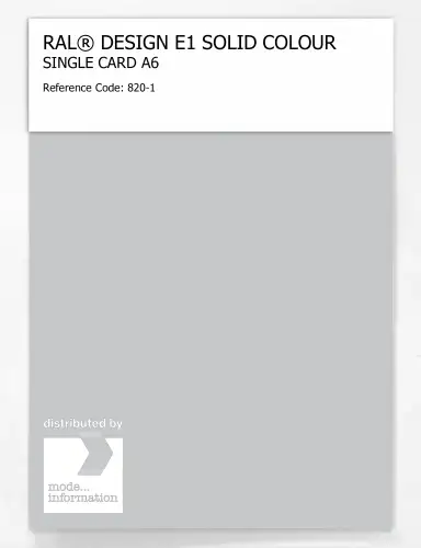 Artikelbild des Artikels “RAL® EFFECT E1 SINGLE CARD 800 SERIES 820-1 “
