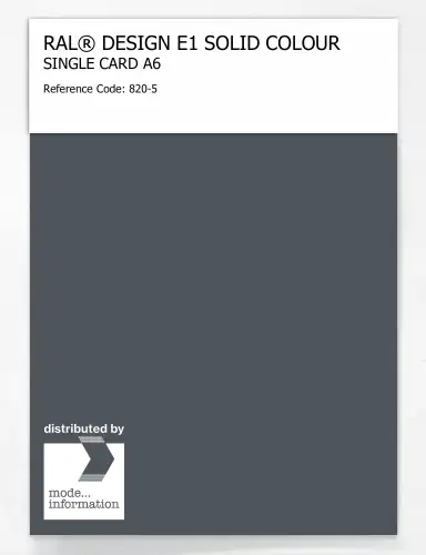Artikelbild des Artikels “RAL® EFFECT E1 SINGLE CARD 800 SERIES 820-5 “