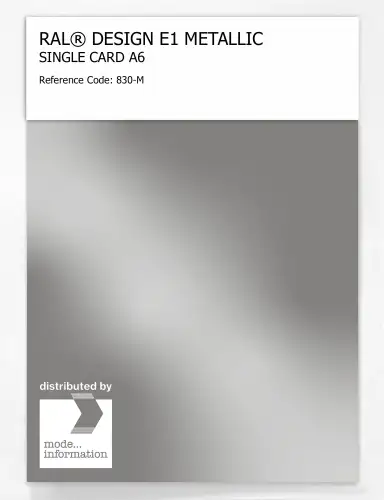 Artikelbild des Artikels “RAL® EFFECT E1 SINGLE CARD 800 SERIES 830-M METALLIC “