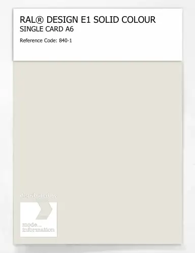 Artikelbild des Artikels “RAL® EFFECT E1 SINGLE CARD 800 SERIES 840-1 “