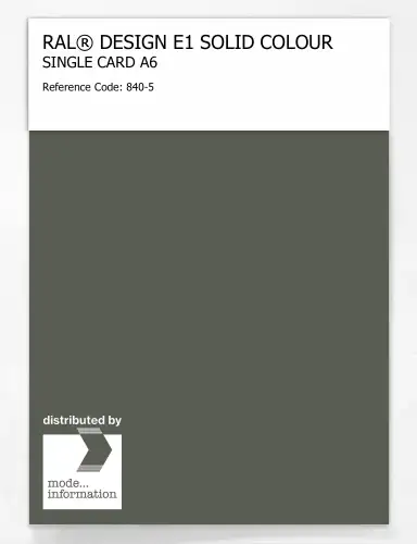 Artikelbild des Artikels “RAL® EFFECT E1 SINGLE CARD 800 SERIES 840-5 “