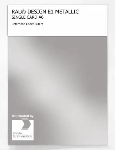 Artikelbild des Artikels “RAL® EFFECT E1 SINGLE CARD 800 SERIES 860-M METALLIC “