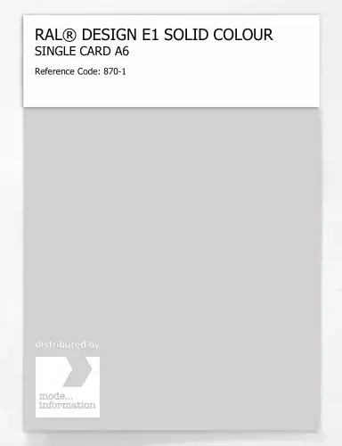 Artikelbild des Artikels “RAL® EFFECT E1 SINGLE CARD 800 SERIES 870-1 “