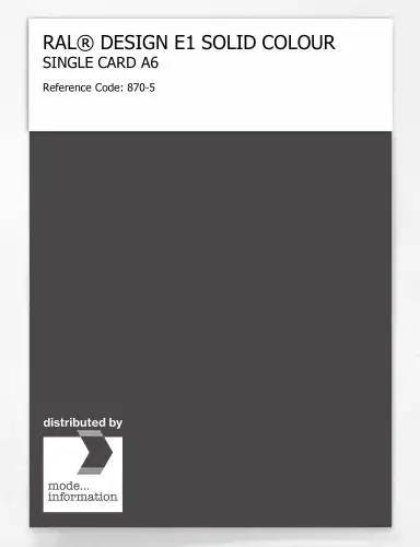 Artikelbild des Artikels “RAL® EFFECT E1 SINGLE CARD 800 SERIES 870-5 “