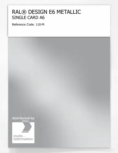 Artikelbild des Artikels “RAL® EFFECT E6 SINGLE CARD 100 SERIES 110-M METALLIC “