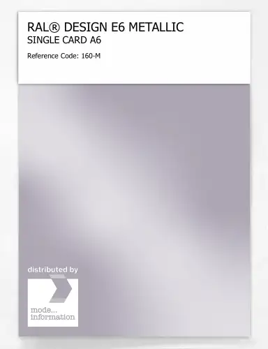 Artikelbild des Artikels “RAL® EFFECT E6 SINGLE CARD 100 SERIES 160-M METALLIC “
