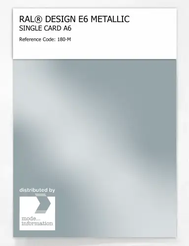 Artikelbild des Artikels “RAL® EFFECT E6 SINGLE CARD 100 SERIES 180-M METALLIC “
