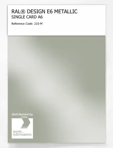 Artikelbild des Artikels “RAL® EFFECT E6 SINGLE CARD 200 SERIES 210-M METALLIC “