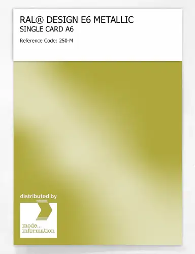 Artikelbild des Artikels “RAL® EFFECT E6 SINGLE CARD 200 SERIES 250-M METALLIC “