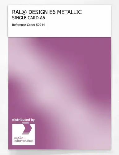 Artikelbild des Artikels “RAL® EFFECT E6 SINGLE CARD 500 SERIES 520-M METALLIC “