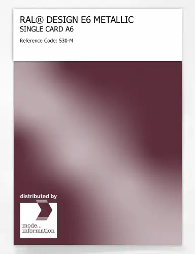 Artikelbild des Artikels “RAL® EFFECT E6 SINGLE CARD 500 SERIES 530-M METALLIC “