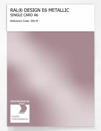 Artikelbild des Artikels “RAL® EFFECT E6 SINGLE CARD 500 SERIES 550-M METALLIC “