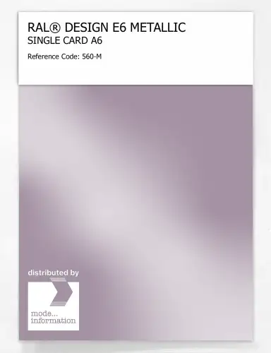 Artikelbild des Artikels “RAL® EFFECT E6 SINGLE CARD 500 SERIES 560-M METALLIC “