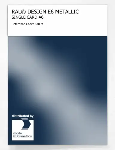 Artikelbild des Artikels “RAL® EFFECT E6 SINGLE CARD 600 SERIES 630-M METALLIC “