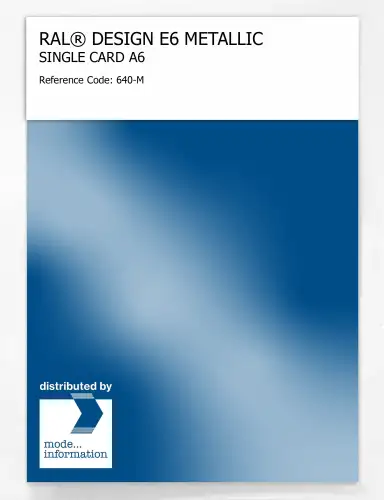 Artikelbild des Artikels “RAL® EFFECT E6 SINGLE CARD 600 SERIES 640-M METALLIC “
