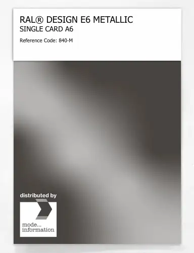 Artikelbild des Artikels “RAL® EFFECT E6 SINGLE CARD 800 SERIES 840-M METALLIC “