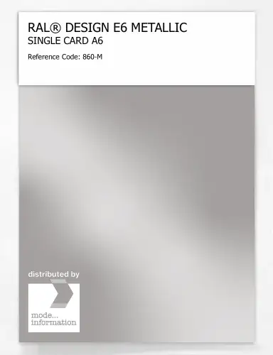 Artikelbild des Artikels “RAL® EFFECT E6 SINGLE CARD 800 SERIES 860-M METALLIC “