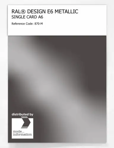 Artikelbild des Artikels “RAL® EFFECT E6 SINGLE CARD 800 SERIES 870-M METALLIC “