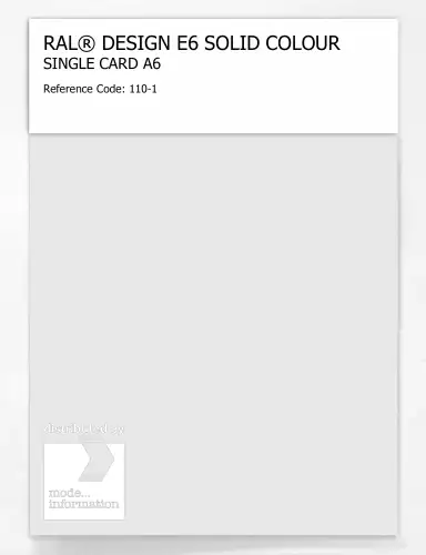 Artikelbild des Artikels “RAL® EFFECT E6 SINGLE SHEET 100 SERIES A6 110-1 “
