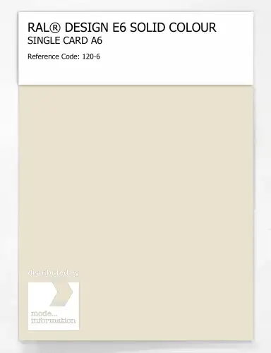 Artikelbild des Artikels “RAL® EFFECT E6 SINGLE SHEET 100 SERIES A6 120-6 “