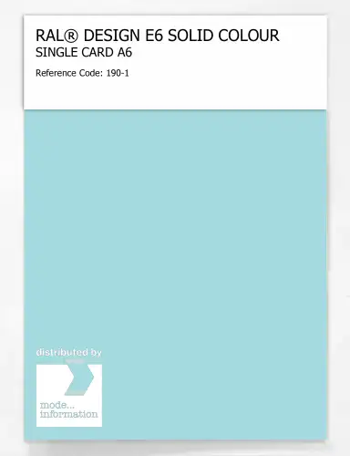 Artikelbild des Artikels “RAL® EFFECT E6 SINGLE SHEET 100 SERIES A6 190-1 “