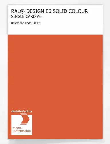 Artikelbild des Artikels “RAL® EFFECT E6 SINGLE SHEET 400 SERIES A6 410-4 “