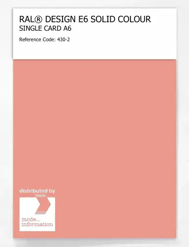 Artikelbild des Artikels “RAL® EFFECT E6 SINGLE SHEET 400 SERIES A6 430-2 “
