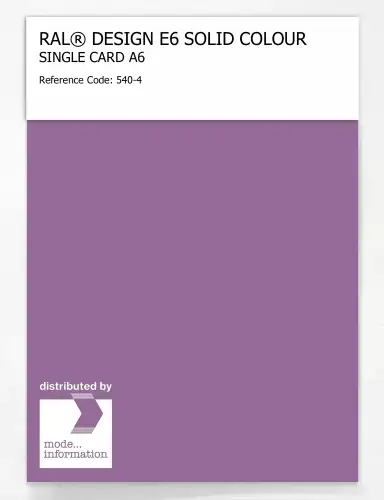 Artikelbild des Artikels “RAL® EFFECT E6 SINGLE SHEET 500 SERIES A6 540-4 “