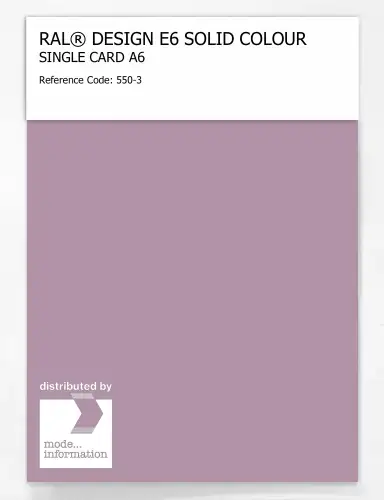 Artikelbild des Artikels “RAL® EFFECT E6 SINGLE SHEET 500 SERIES A6 550-3 “