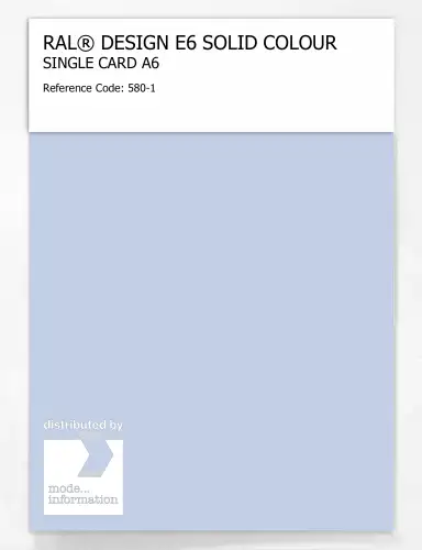 Artikelbild des Artikels “RAL® EFFECT E6 SINGLE SHEET 500 SERIES A6 580-1 “