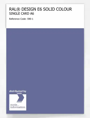 Artikelbild des Artikels “RAL® EFFECT E6 SINGLE SHEET 500 SERIES A6 590-1 “