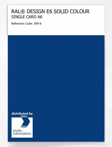 Artikelbild des Artikels “RAL® EFFECT E6 SINGLE SHEET 500 SERIES A6 590-6 “