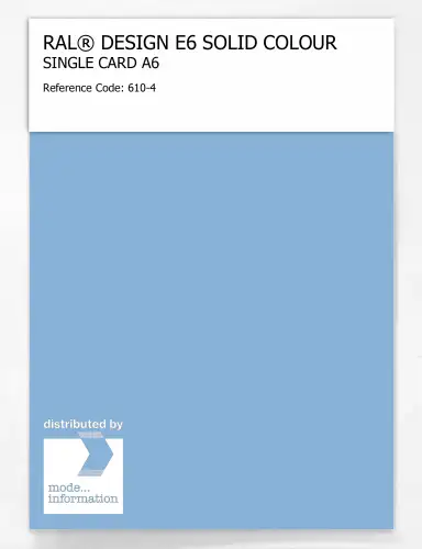 Artikelbild des Artikels “RAL® EFFECT E6 SINGLE SHEET 600 SERIES A6 610-4 “