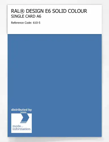 Artikelbild des Artikels “RAL® EFFECT E6 SINGLE SHEET 600 SERIES A6 610-5 “