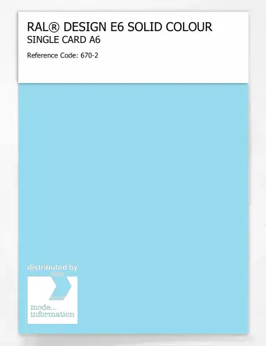 Artikelbild des Artikels “RAL® EFFECT E6 SINGLE SHEET 600 SERIES A6 670-2 “